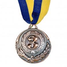 Медаль наградная 43506 Д7см 3 место Бронза